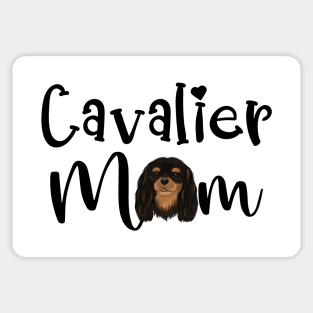 Black and Tan Cavalier King Charles Spaniel Mom Sticker